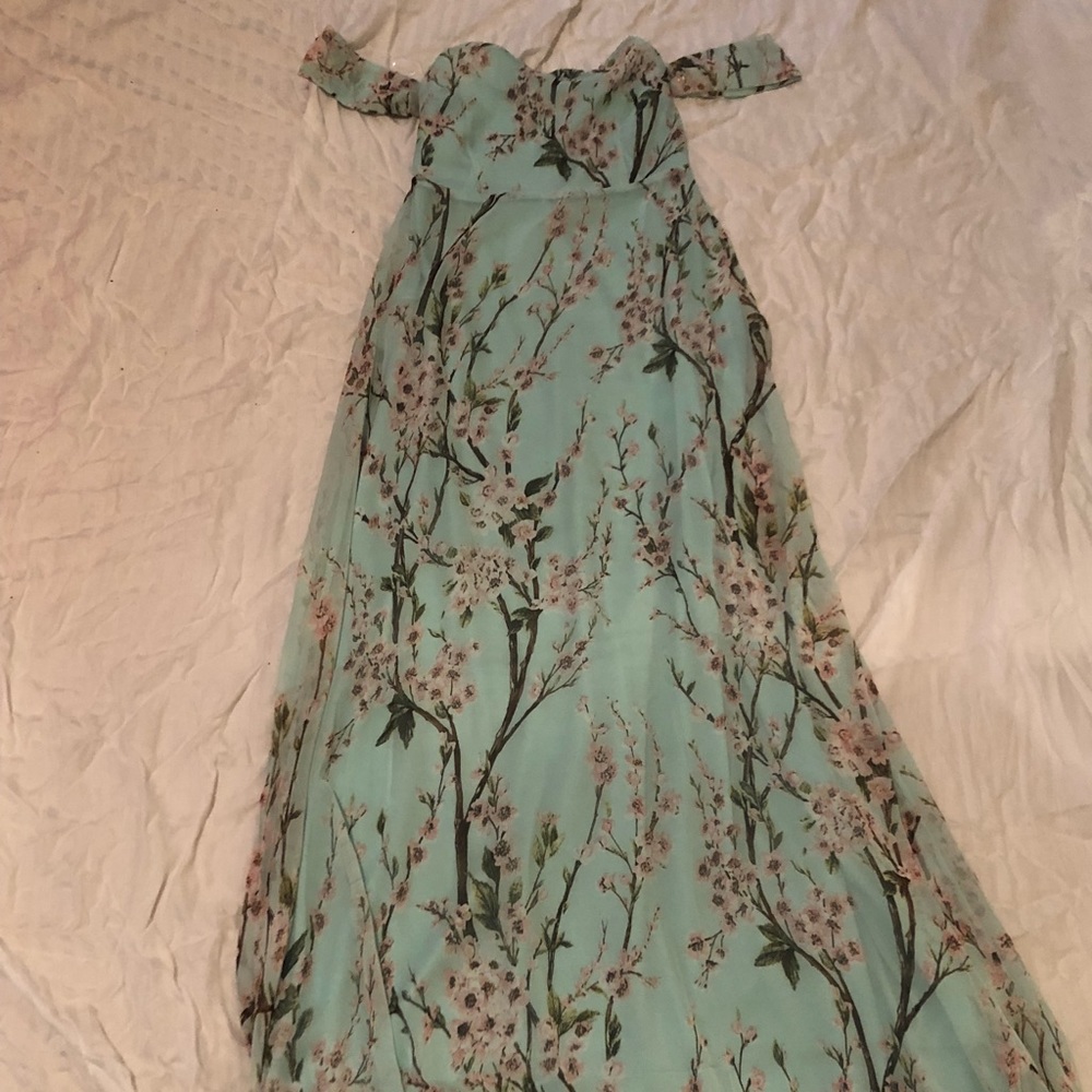 Boohoo Night off-the-shoulder dress with tags